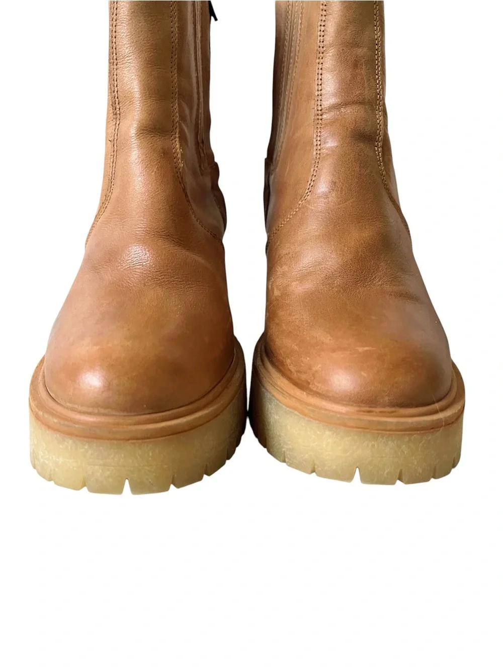 Free People James Leather Chelsea Boots 37